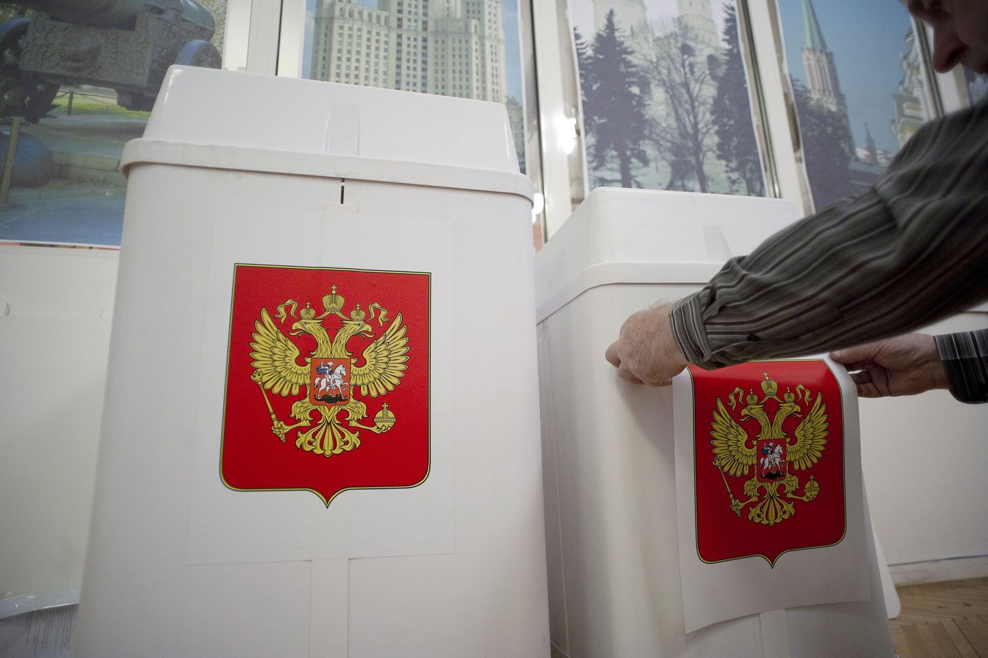 Избирательный участок на выборах в Госдуму РФ