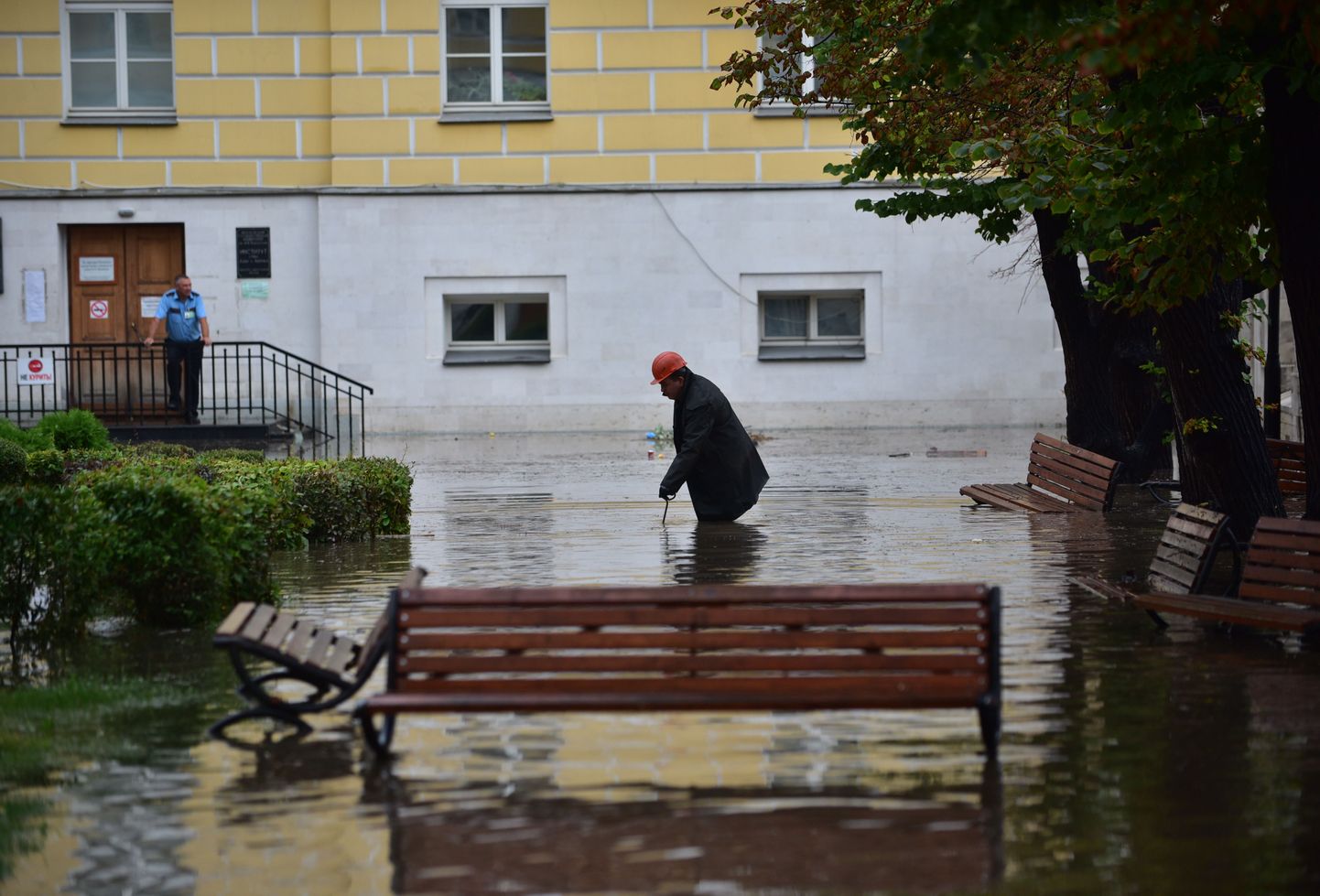 Потоп на улице в Москве. Иллюстративное фото.