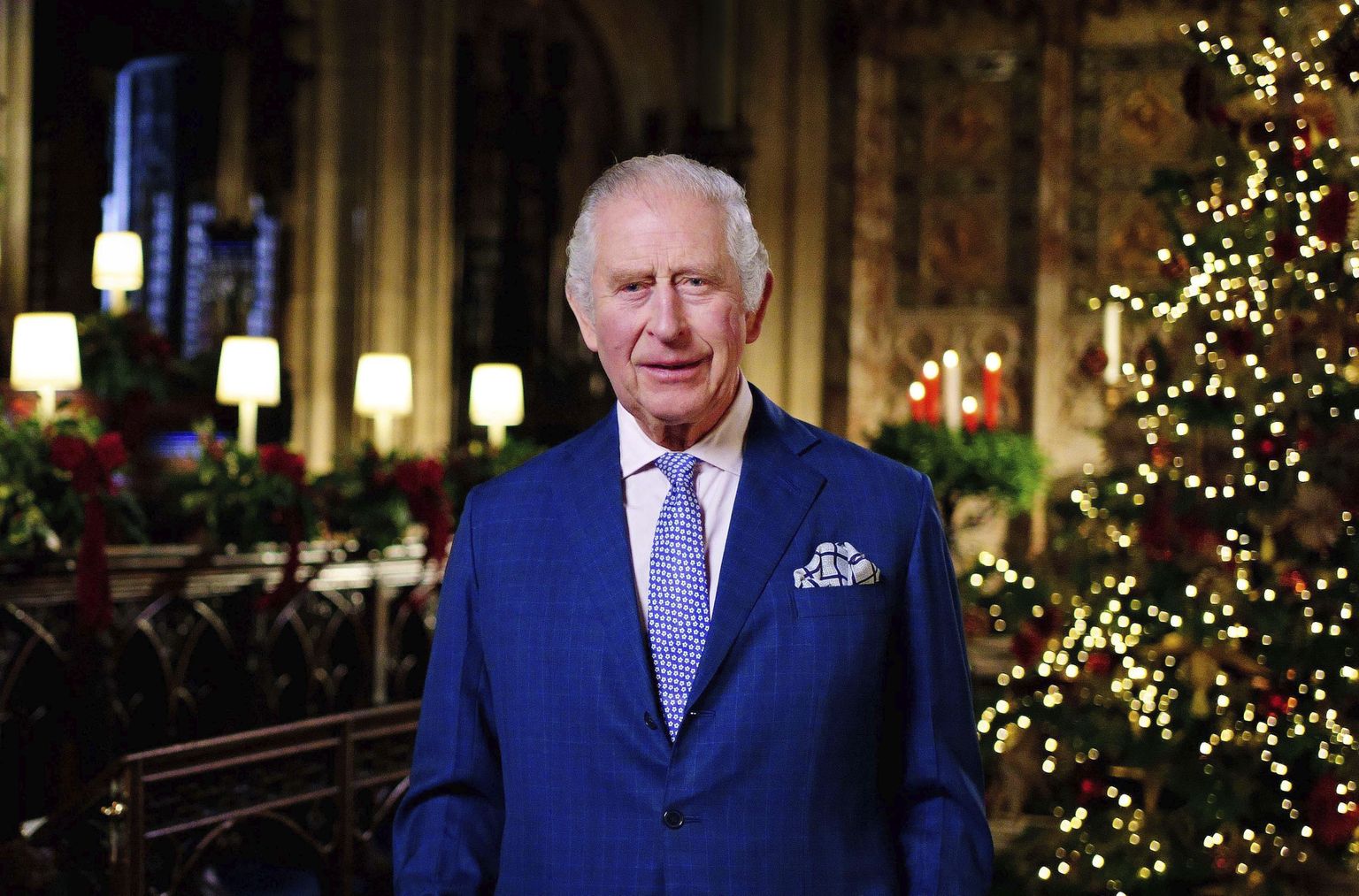 Kuningas Charles III salvestamas 13. detsembril oma esimest jõulupöördumist rahvale Briti kuningana.