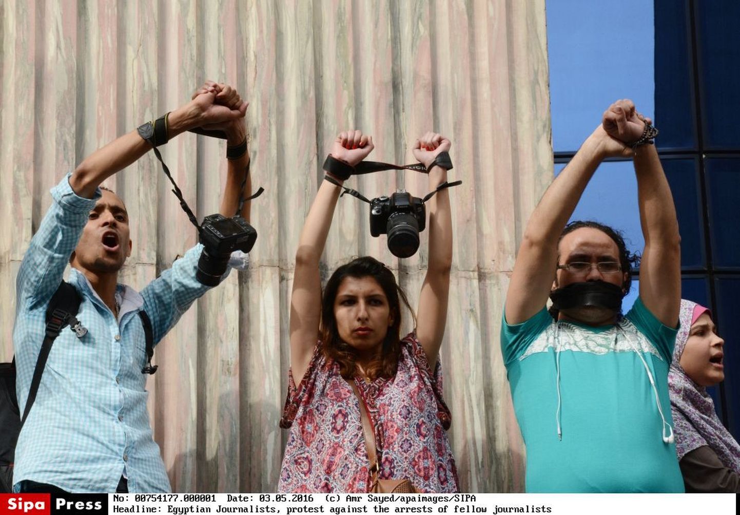 Egiptuse ajakirjanikud sõnavabaduse piiramise vastu protestimas