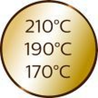  Temperatuurivalikuid on samuti kolm (170, 190 ja 210 kraadi) nagu ka ajaseadistusi – 8, 10 ja 2 sekundit