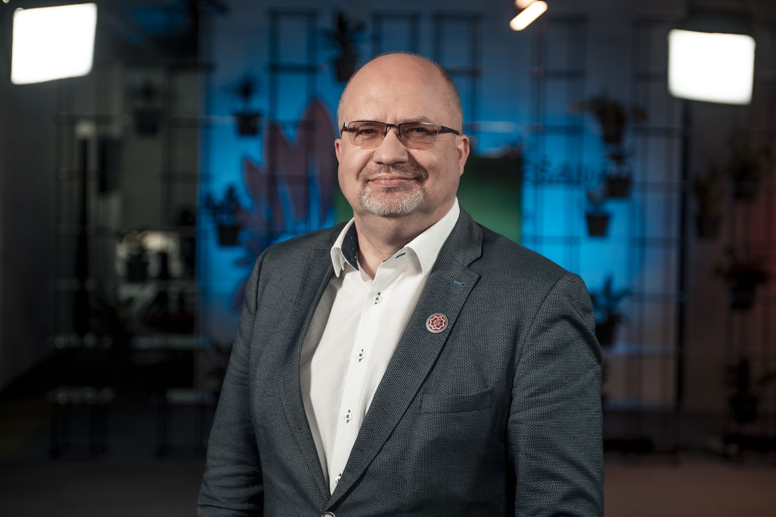 Valkas novada domes priekšsēdētājs Vents Armands Krauklis ("Vidzemes partija"/"Latvijas Attīstībai") piedalās TVNET priekšvēlēšanu debatēs