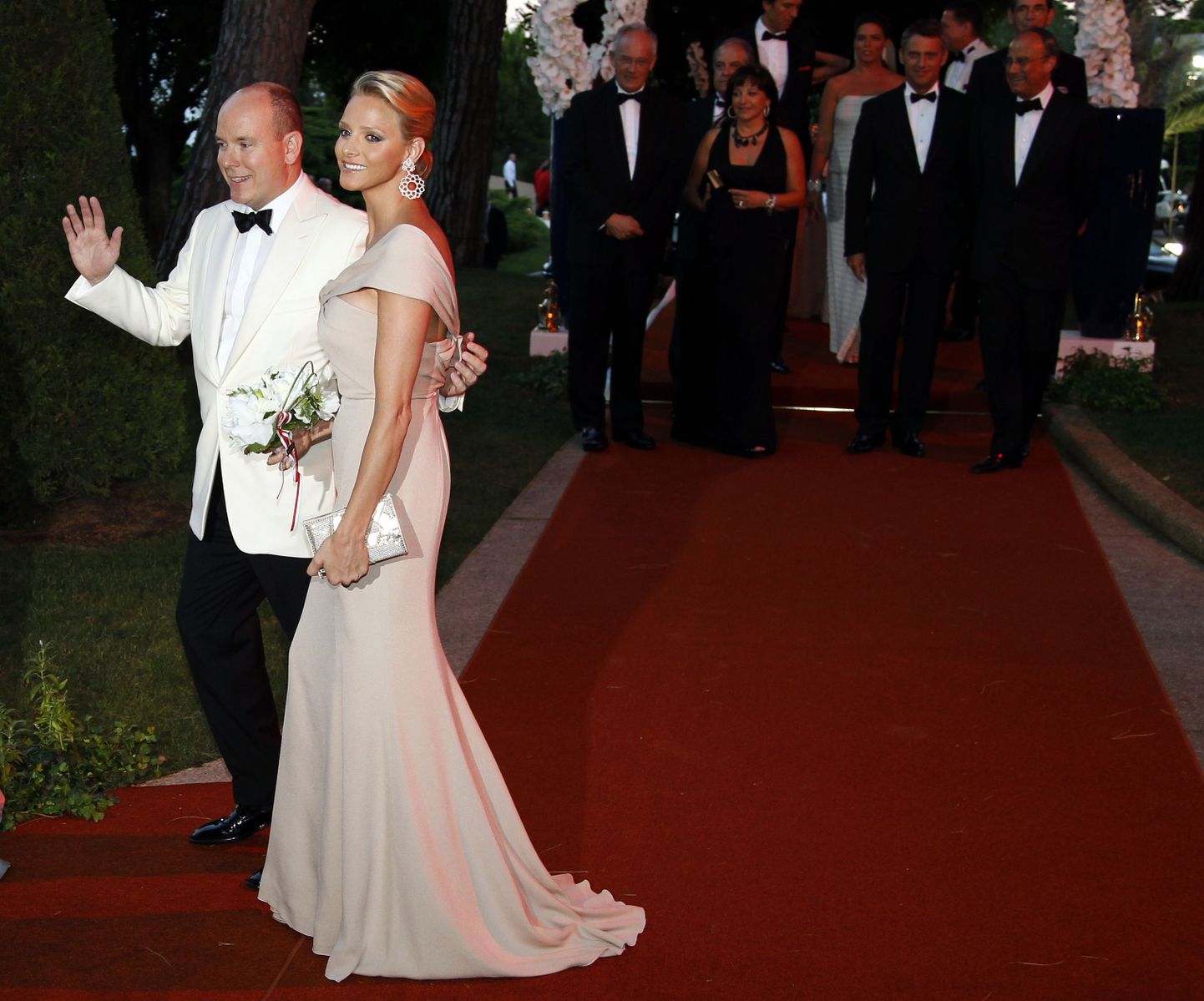 Monaco vürst Albert II ja tema kihlatu Charlene Wittstock