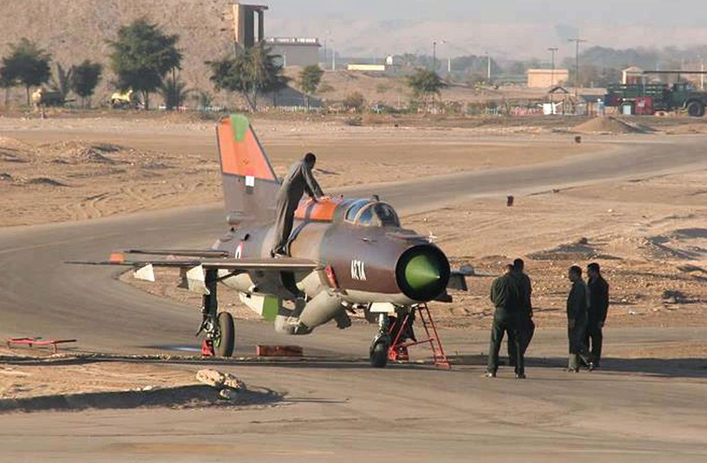 Süüria MiG-21 Jordaanias.