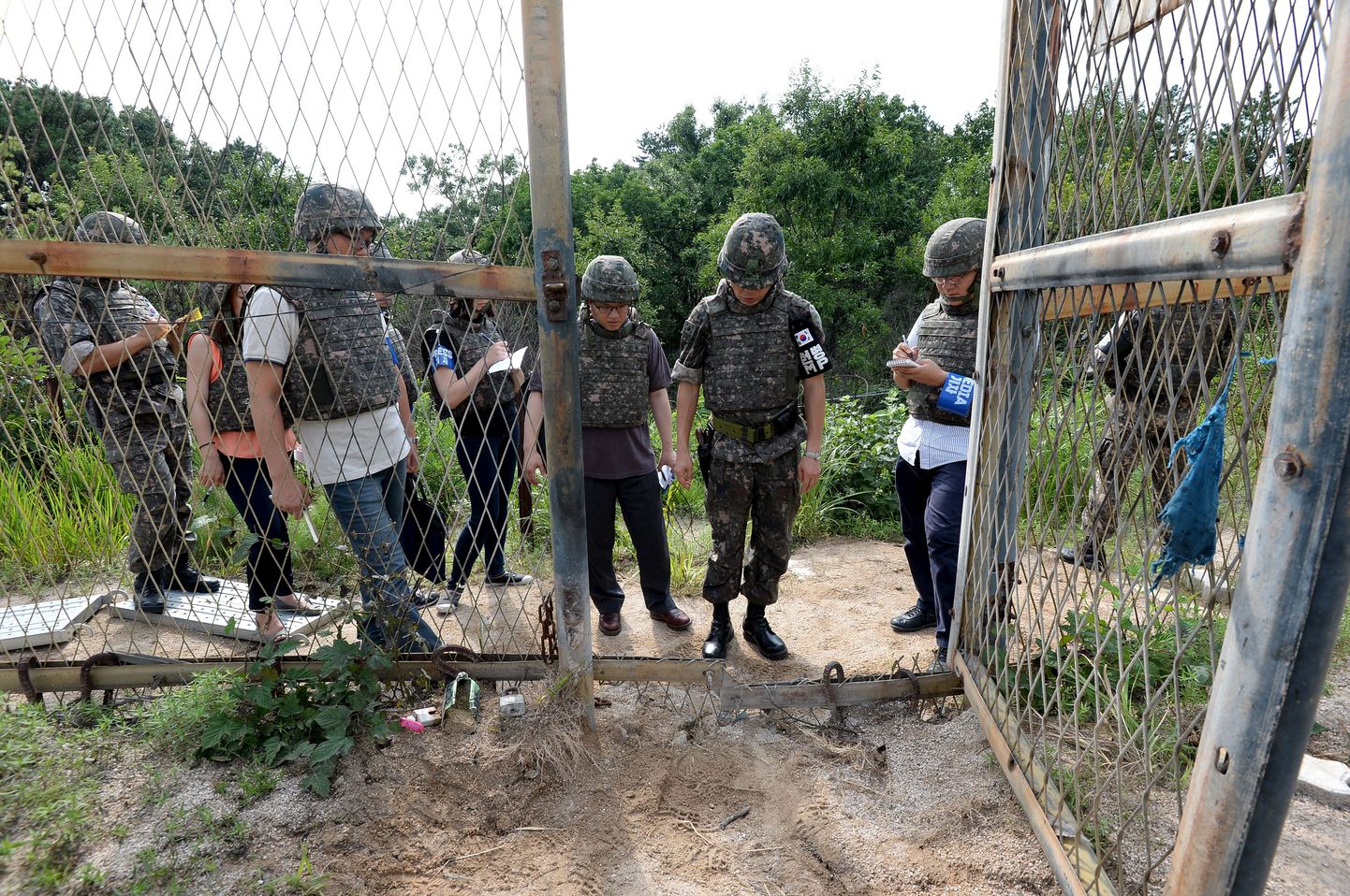 Lõuna-Korea sõdurid piiril Põhja-Koreaga