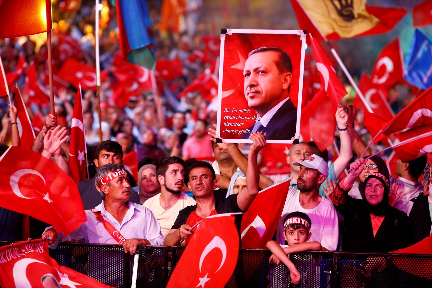 Erdogani toetajad.