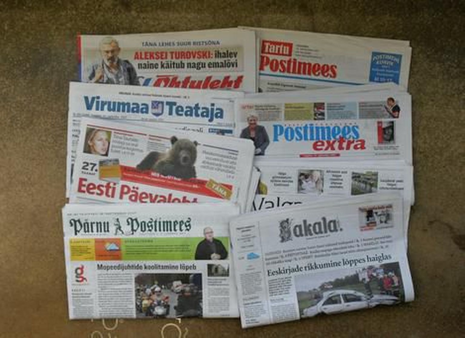 Eesti ajalehed.