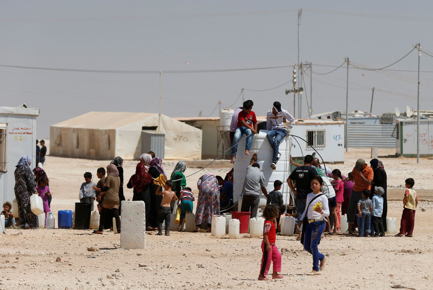 Süüria sõjapõgenike laager.