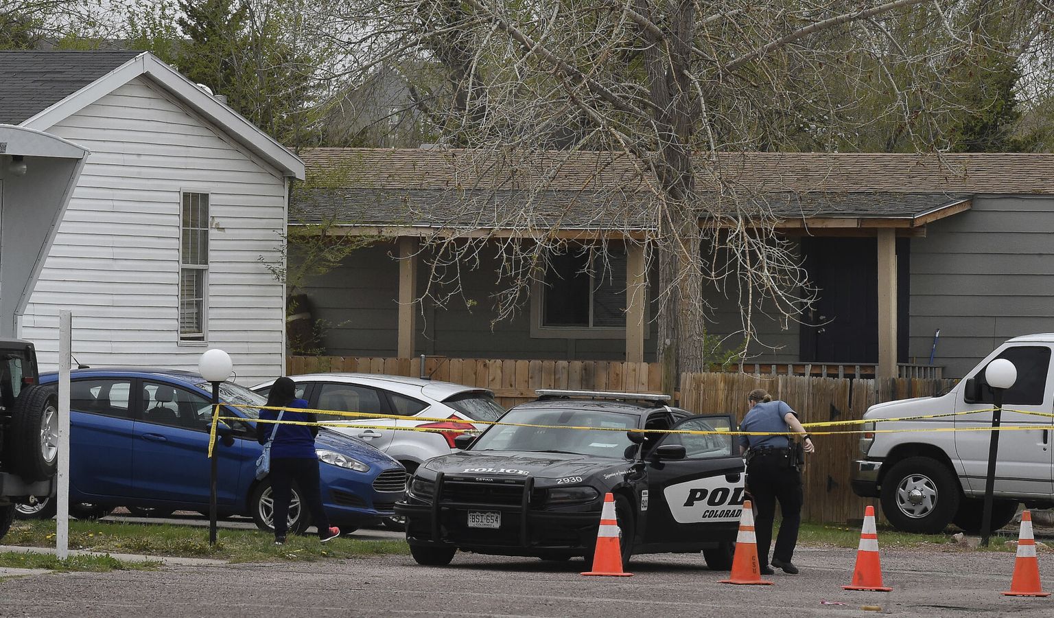Colorado Springsi politsei sündmuskoha juures.