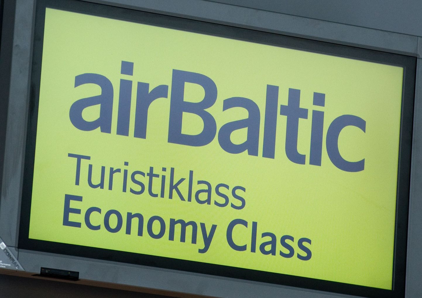 AirBalticu check-in.