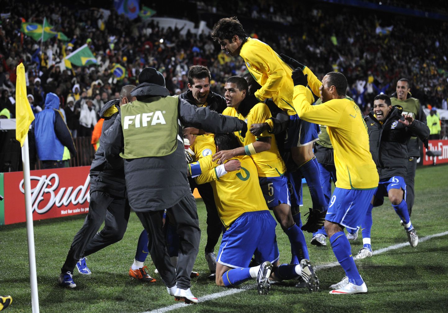 Игроки сборной Бразилии во время одной из игр. Иллюстративное фото.