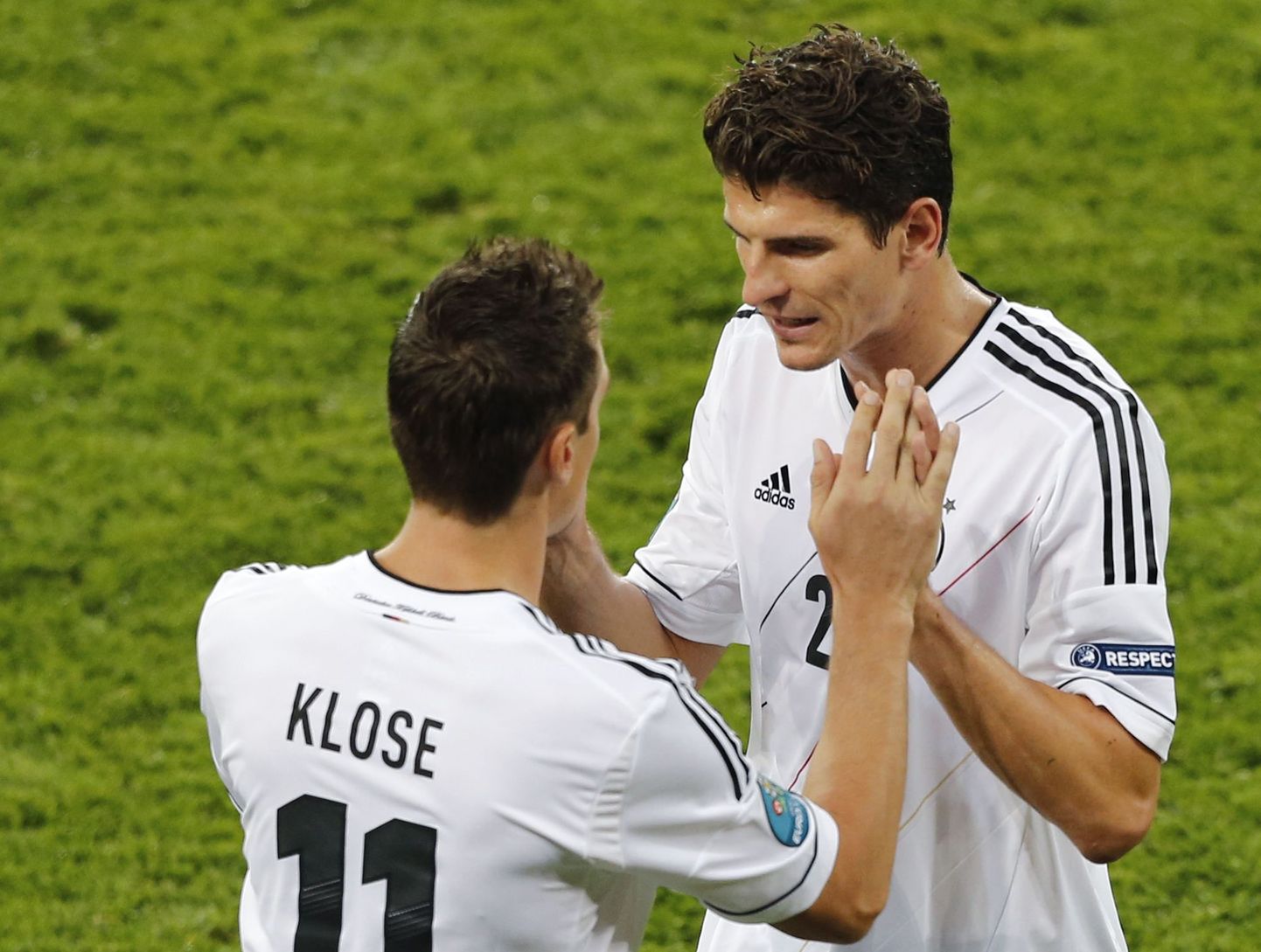 Mario Gomez (paremal) ja Miroslav Klose.