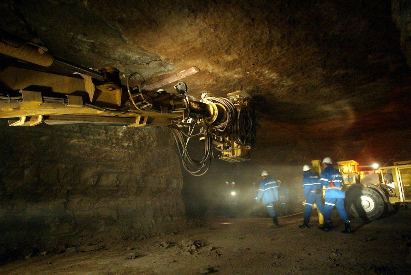 Kaevurid Estonia kaevanduses.