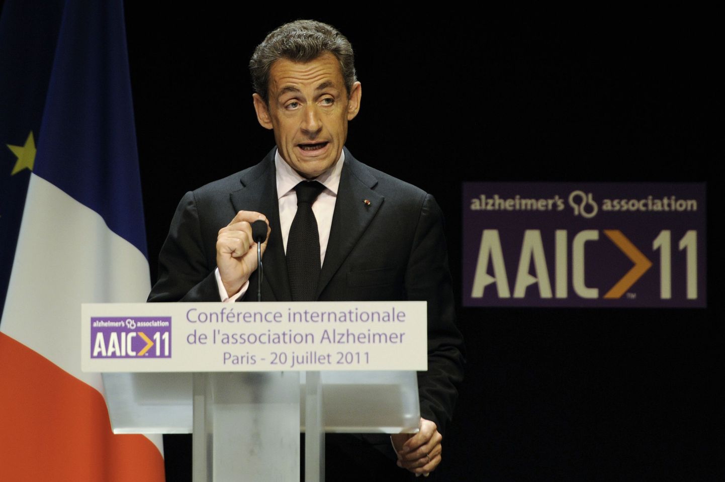 Sarkozy Alzheimeri konverentsil.