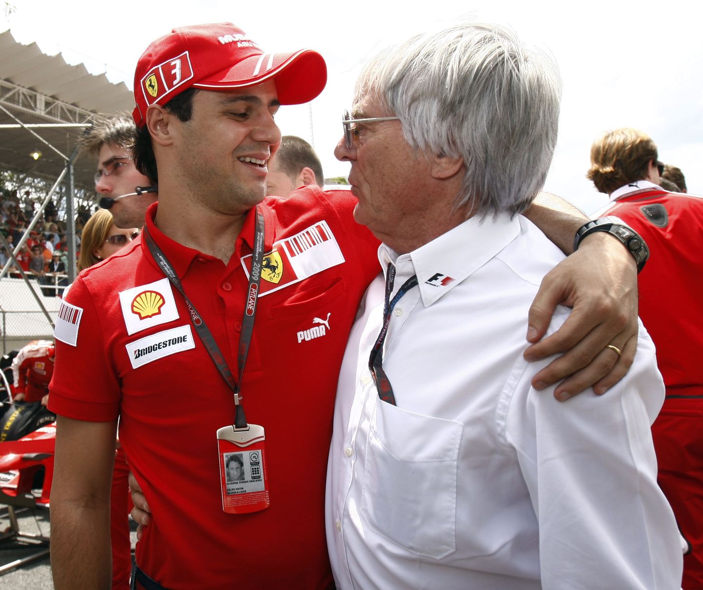 Felipe Massa ja Bernie Ecclestone.