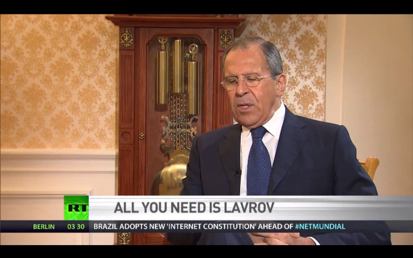 «Kõik, mida vaja, on Lavrov,» kuulutab Russia Today.