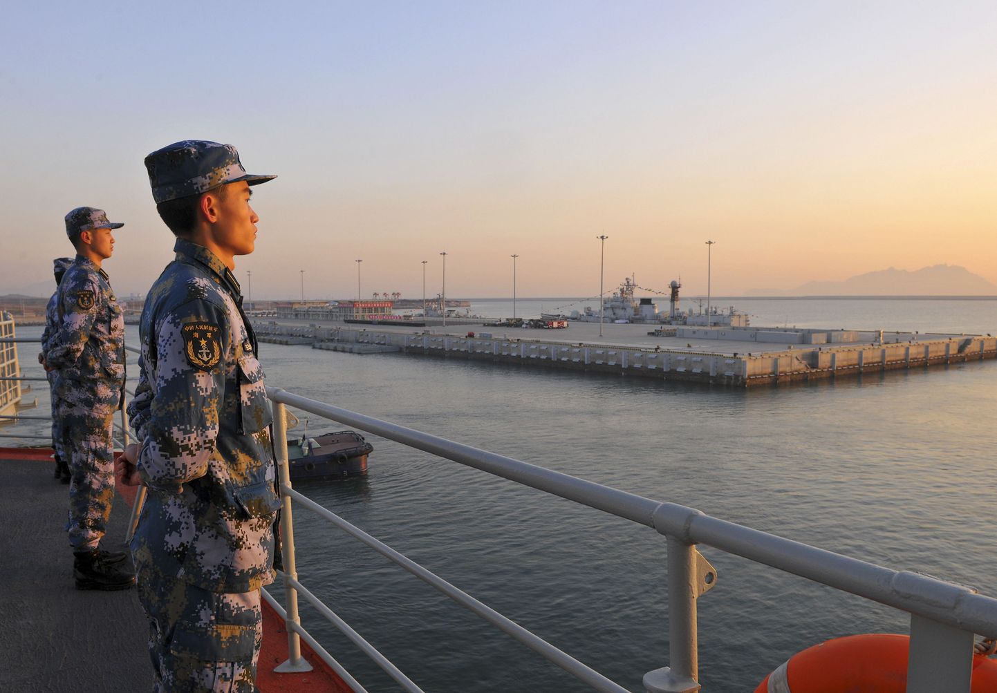 Hiina mereväelased.