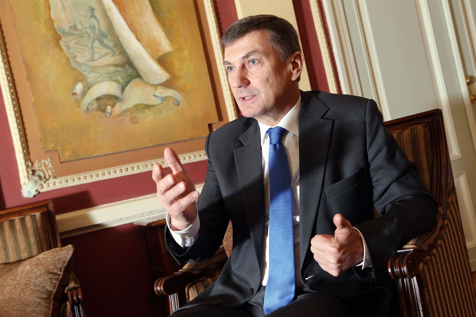 Pildil Euroopa Komisjoni digitaalse ühisturu asepresident Andrus Ansip.