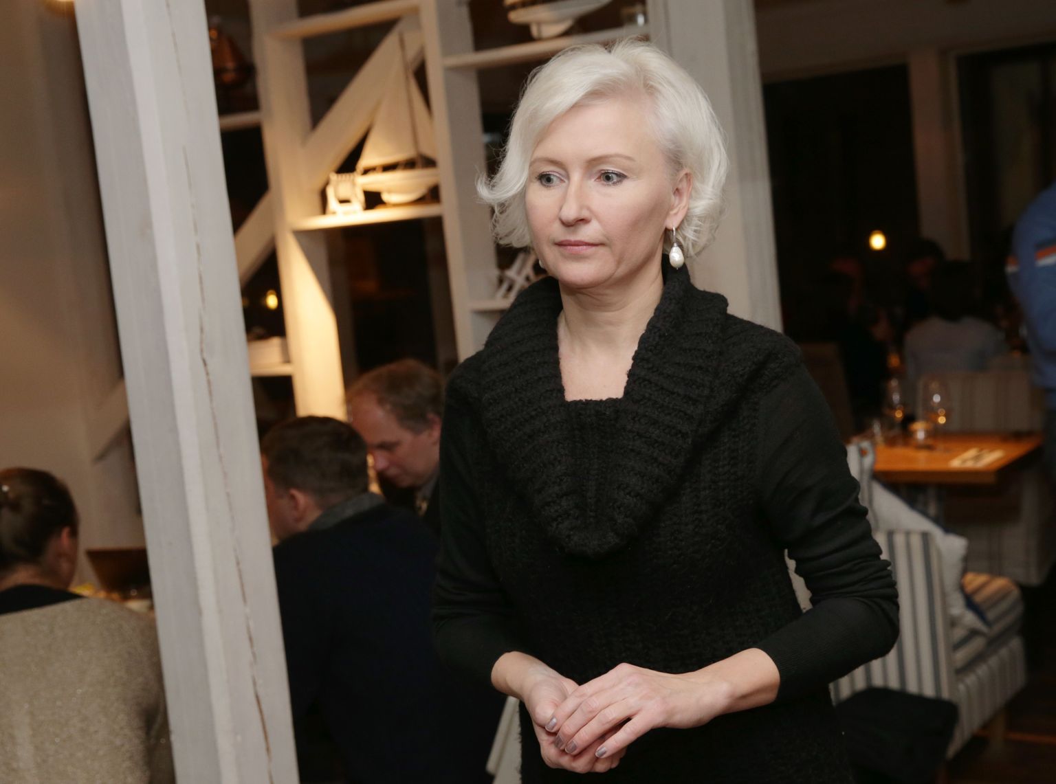 Kristiina Ojuland partei algatusrühma koosolekul.