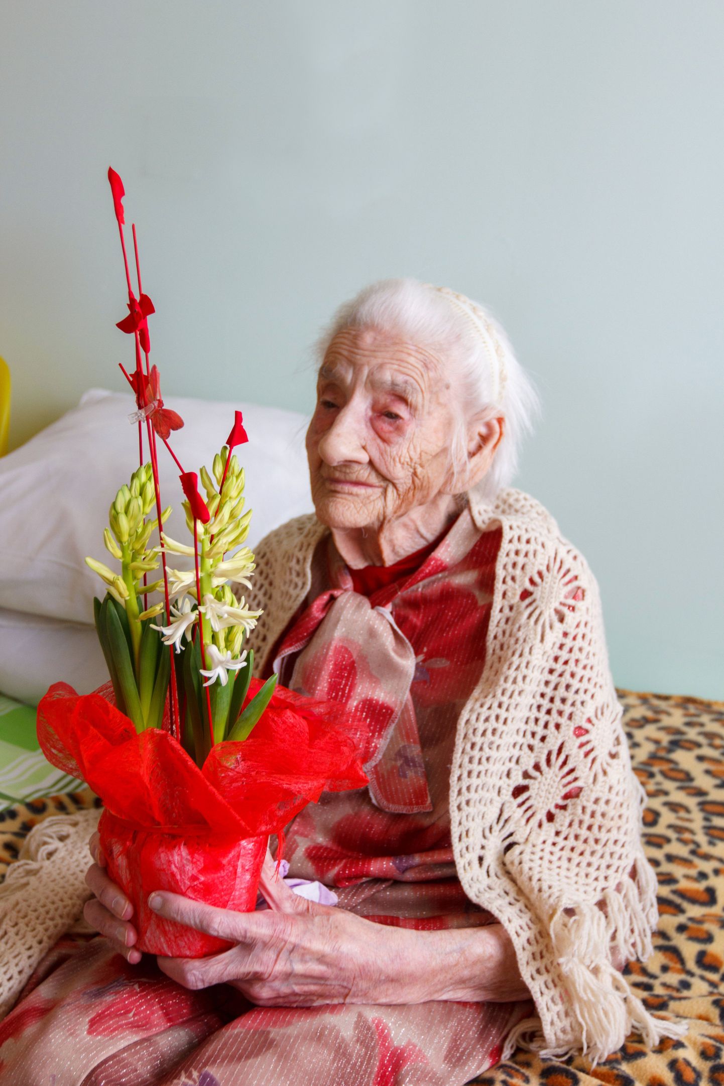 Neljapäeval võttis Elfriede Barth Valga haigla hooldekodus vastu õnnitlusi nii sugulastelt kui teistelt, kes teda auväärsel tähtpäeval meeles pidasid.