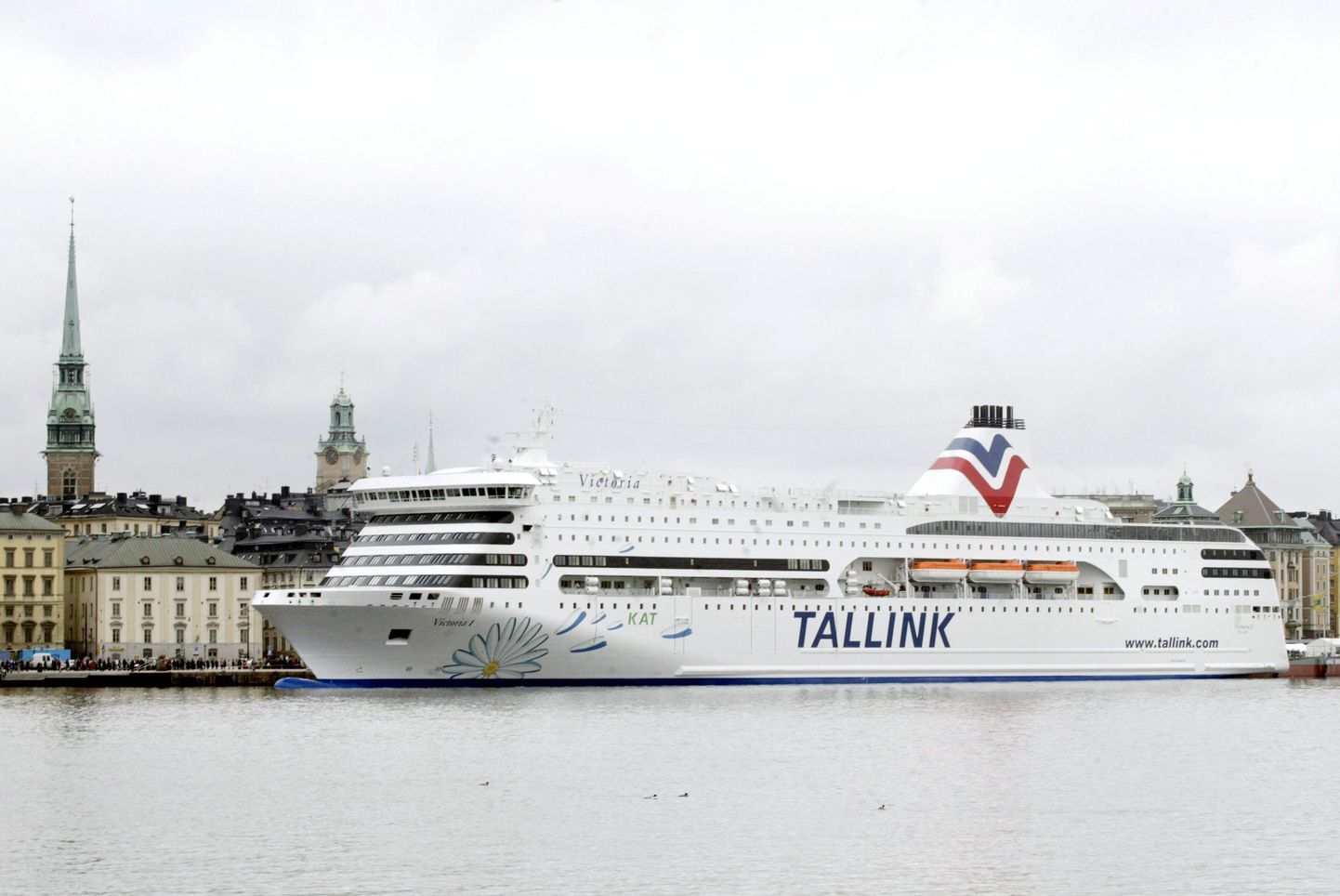 Reisilaev Victoria Stockholmi sadamas.