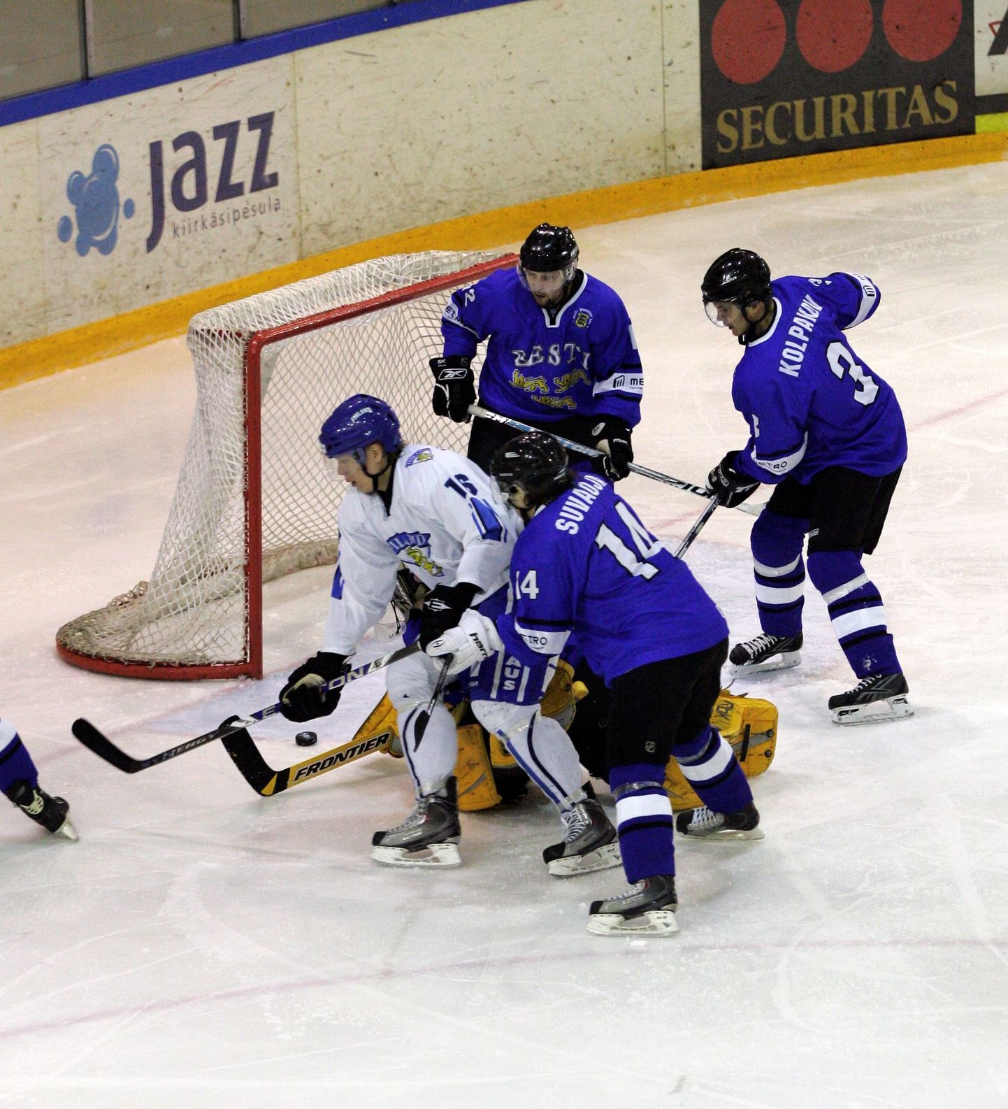 Eesti jäähokikoondis mängus Soome vastu.