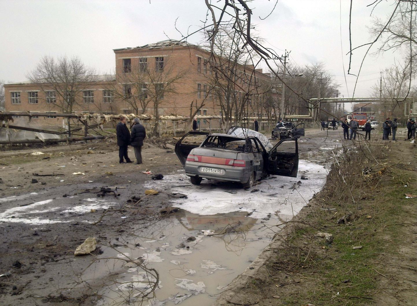 Plahvatuste toimumiskoht Dagestanis Kizljaris