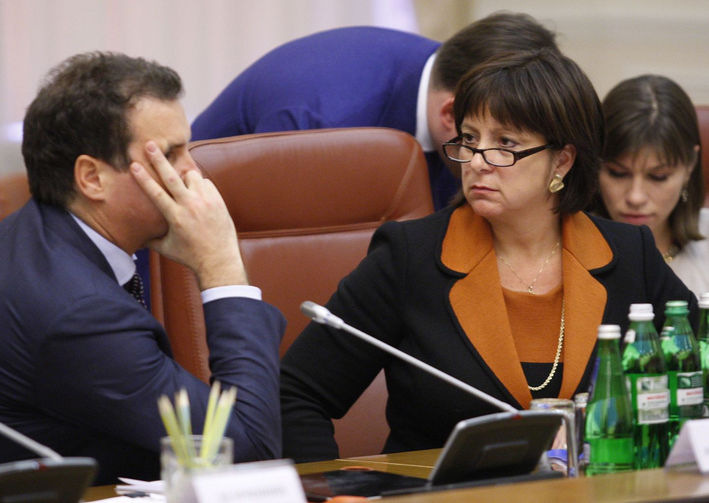 Ukraina uus rahandusminister Natalie Jaresko ning majandusminister Aivaras Abromavičius.