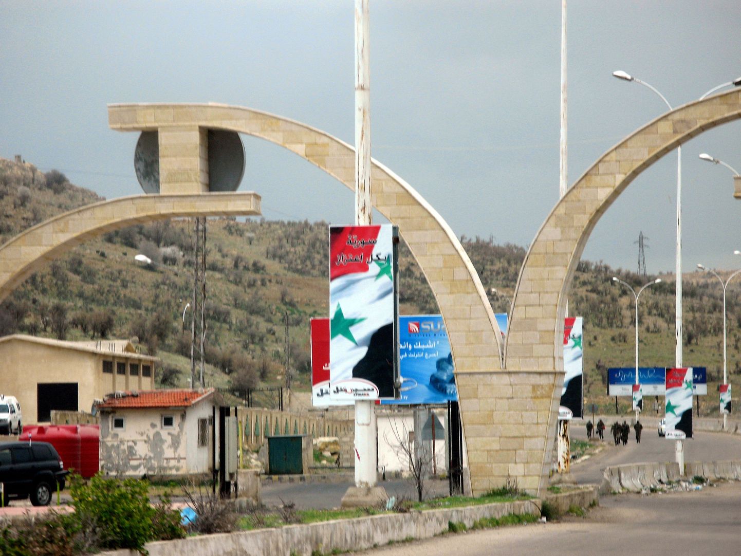 Погранпункт между Ливаном и Сирией.