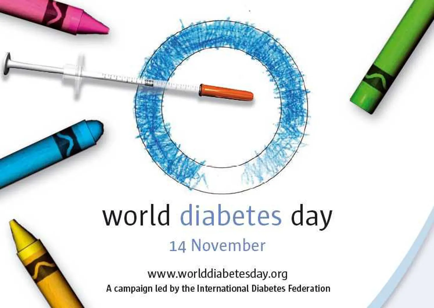 Täna tähistatkse maailma diabeedipäeva. Pildil fragment diabeedipäeva plakatilt.