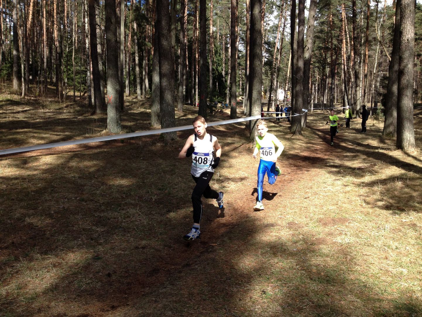 U14 vanuseklassi jooksus sai kolmanda koha  Valga spordiklubi Maret-Sport jooksja Taivo Muusikus (number 408).