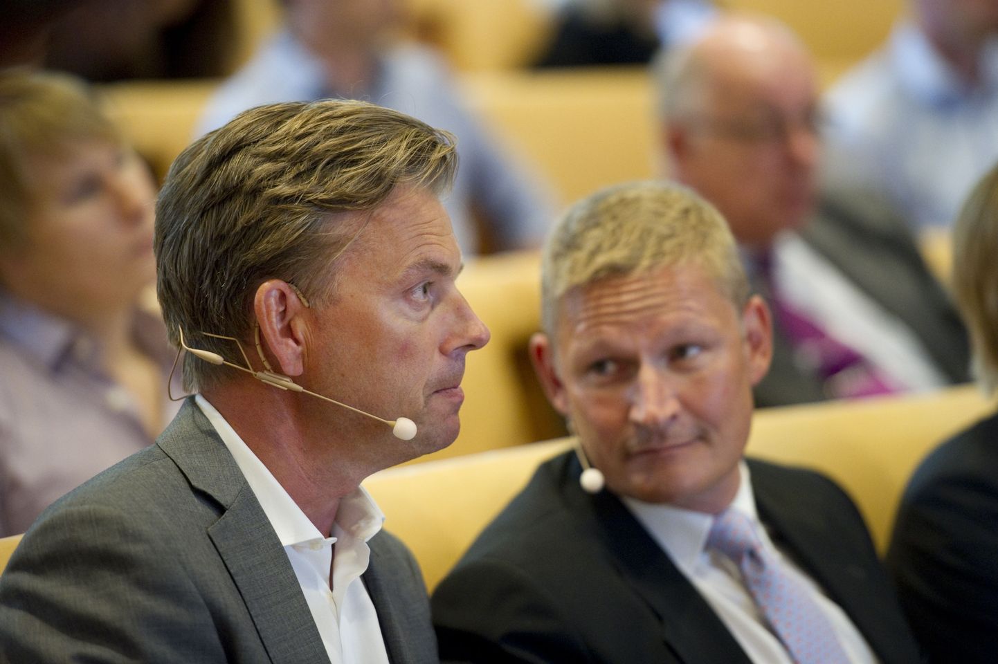 Бывшие руководители Swedbank Mихаэль Вольф (слева) и Геран Броннер.