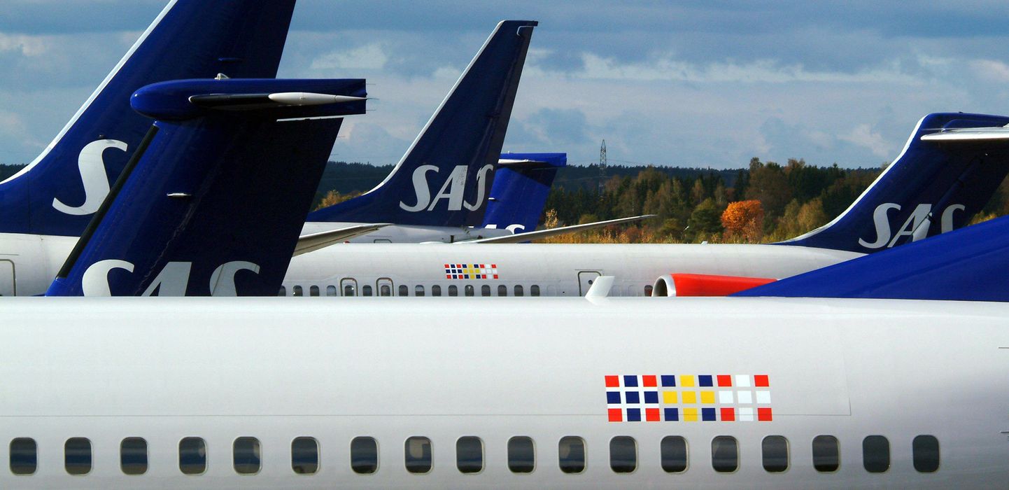 Самолеты авиакомпании SAS.