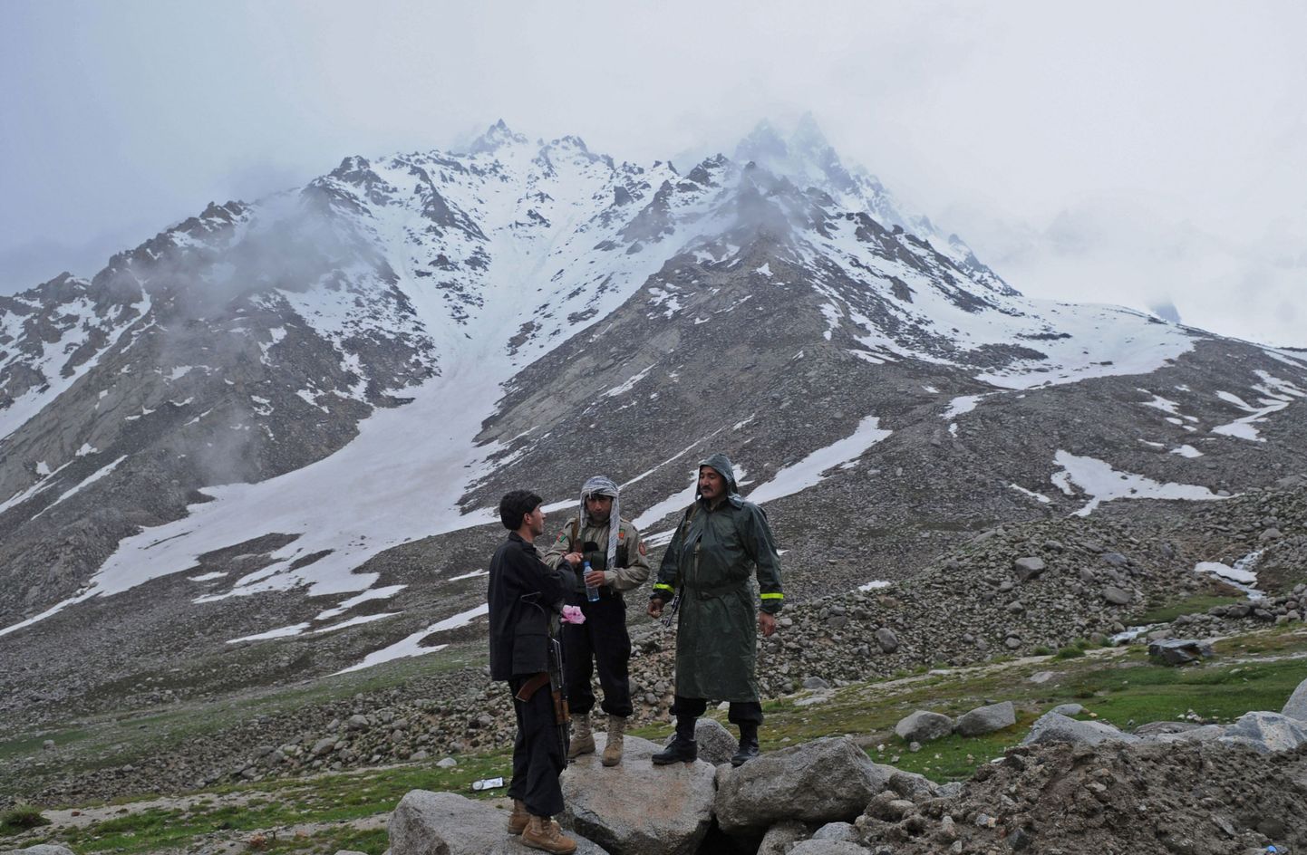 Afgaani politseinikud Hindu Kushi mäestikus.