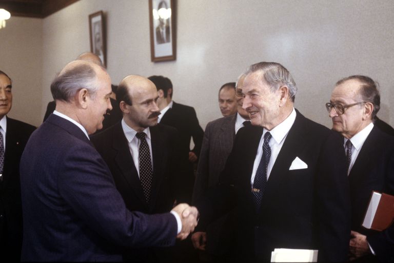 David Rockefeller ja Mihhail Gorbatšov