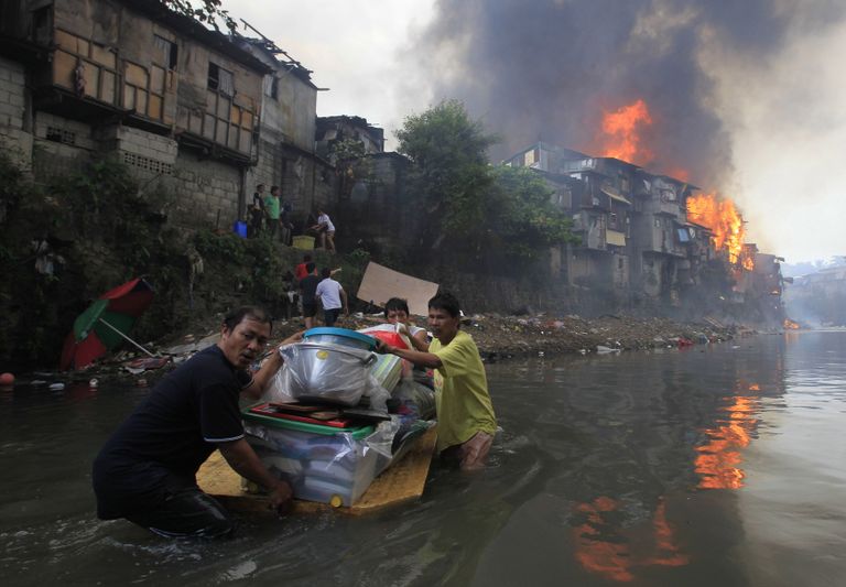 Tulekahju Manila linnas. Foto: Scanpix.