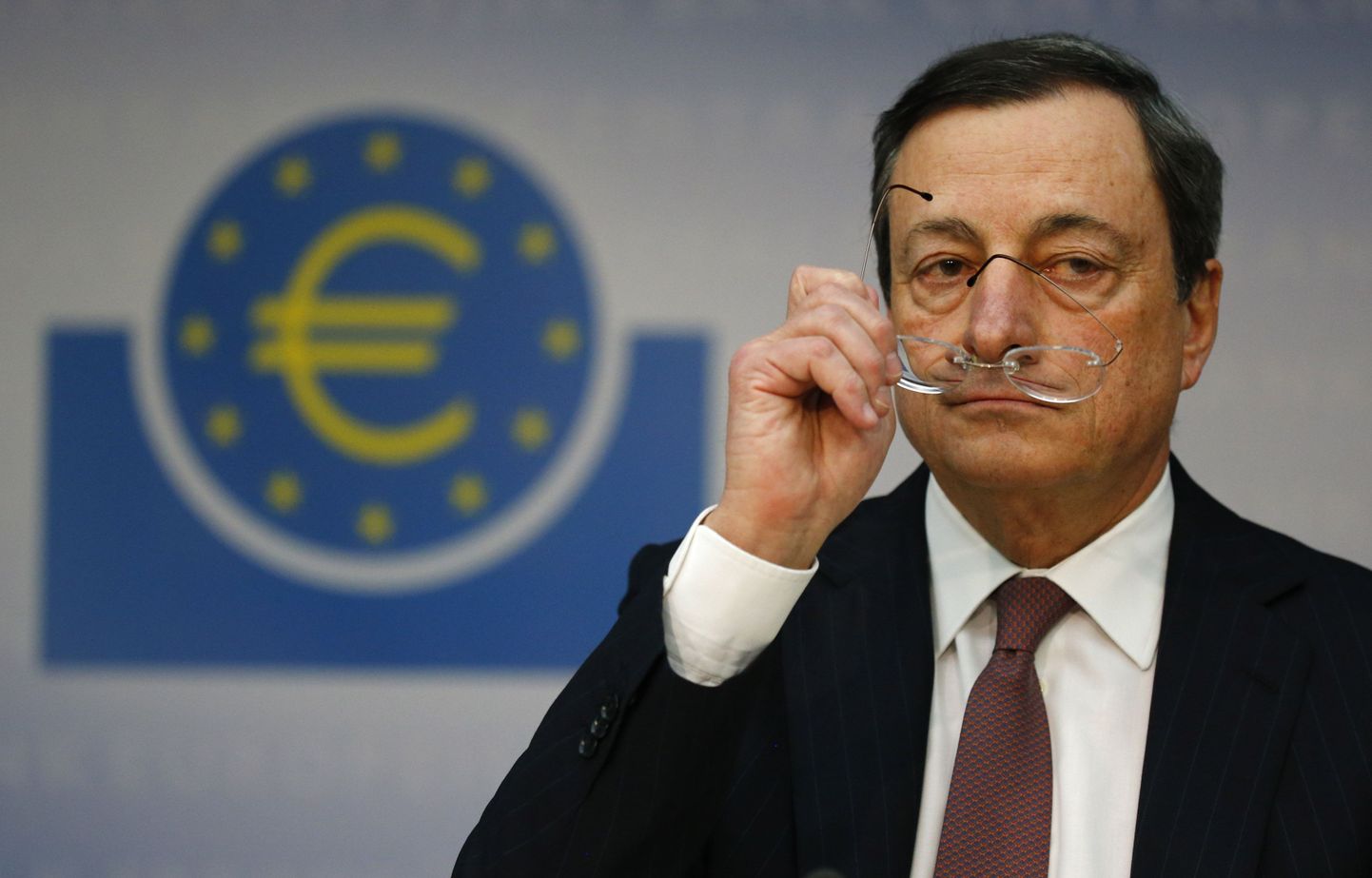 Euroopa Keskpanga president Mario Draghi eilse nõukogu koosoleku järgsel pressikonveterntsil.