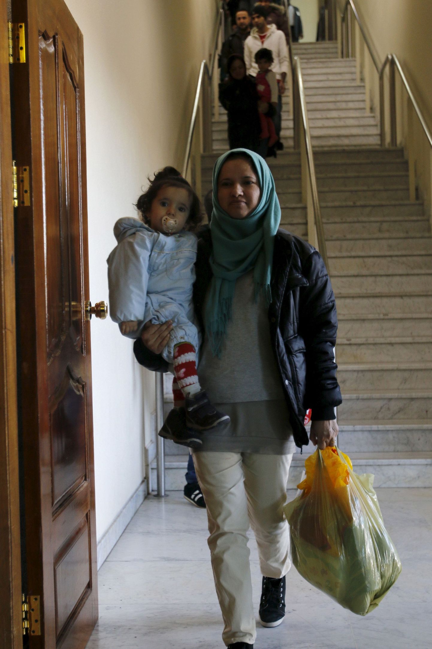 Soomest tagasipöördunud Iraagi pagulased Bagdadi lennujaamas