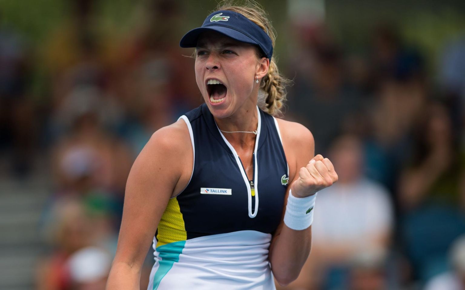 Anett Kontaveit sai maakera kuklapoolel rõõmustada.