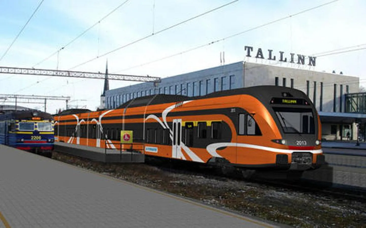 Так будет выглядеть новый поезд на Балтийском вокзале.