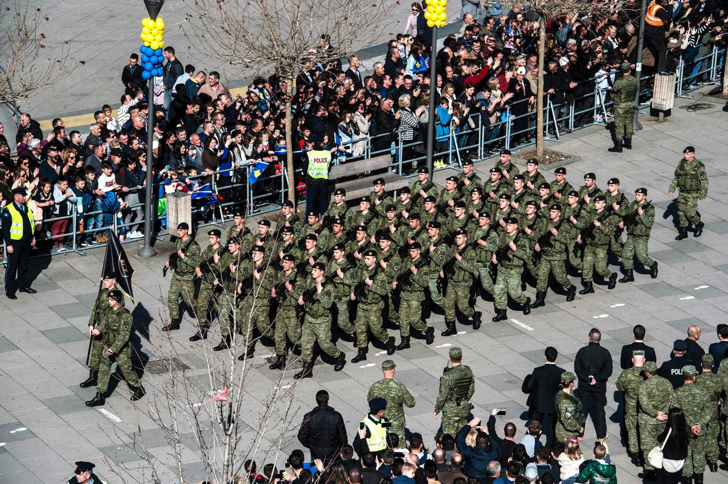 Kosovo iseseisvuspäeva sõjaväeparaad Prištinas.
