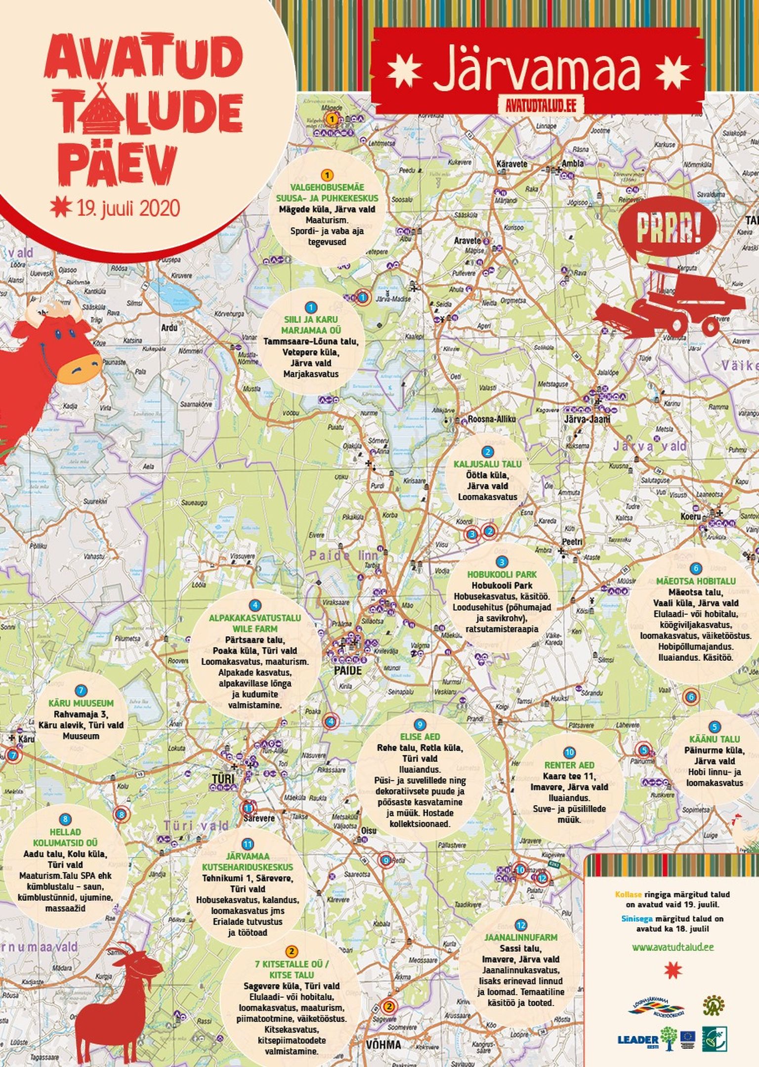Järvamaa avatud talud.