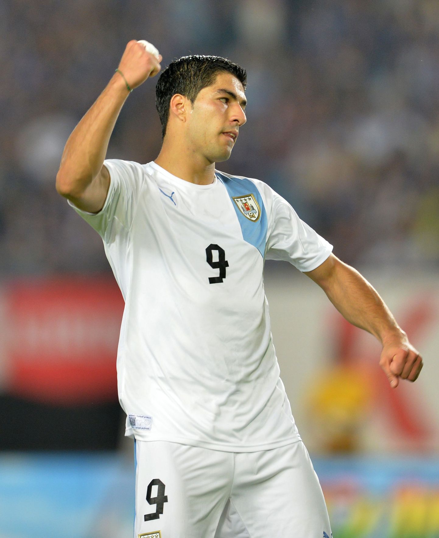 Luis Suarez Uruguay koondise särgis.