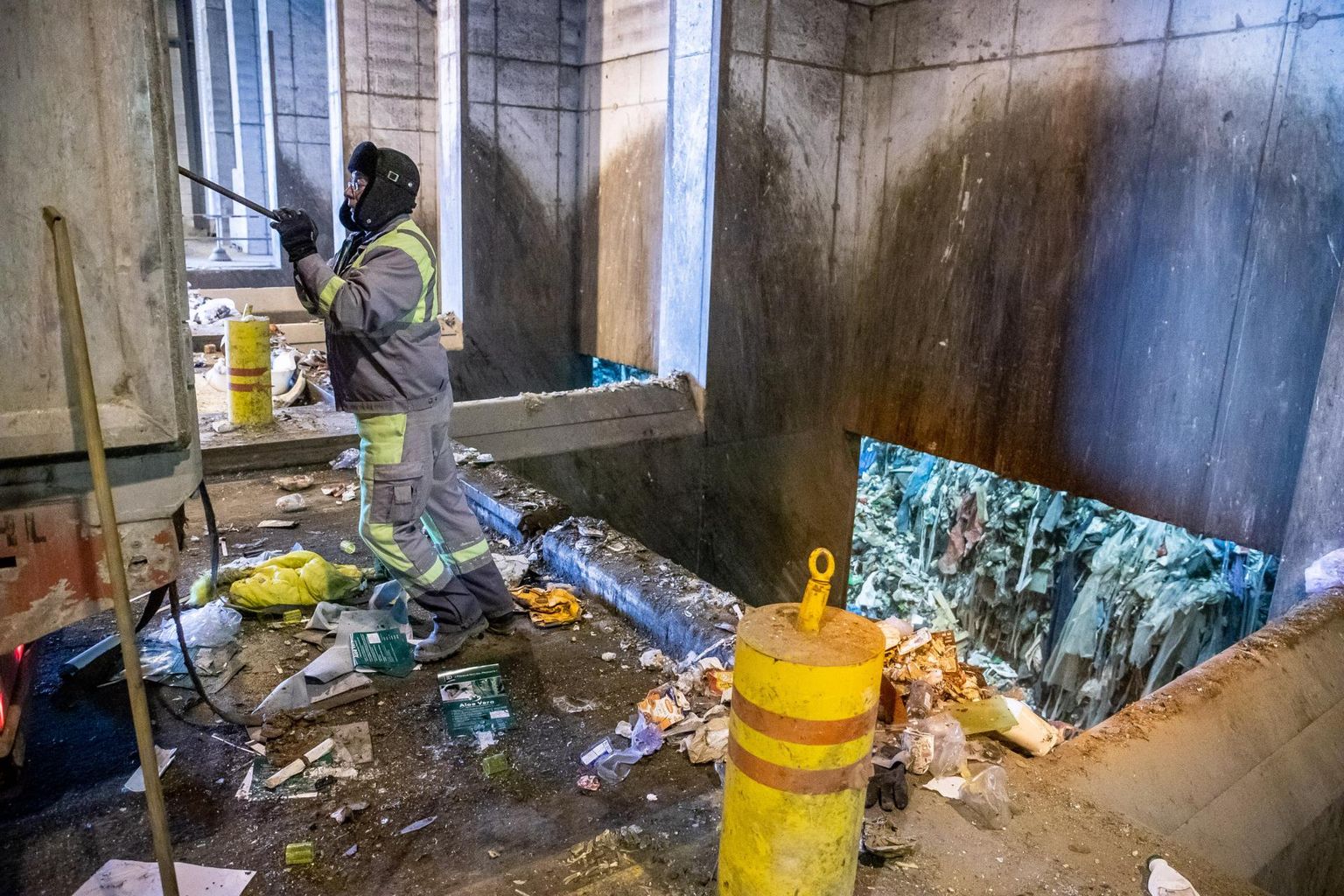 Prügi põletamine Eesti Energiale kuuluvas Iru prügipõletusjaamas.