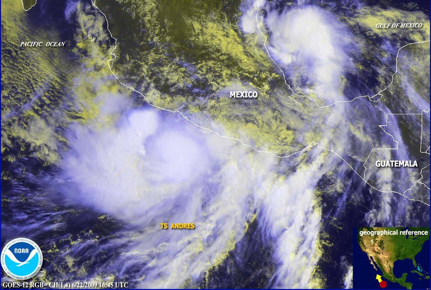 Mehhiko rannikule läheneb troopiline torm Andres
