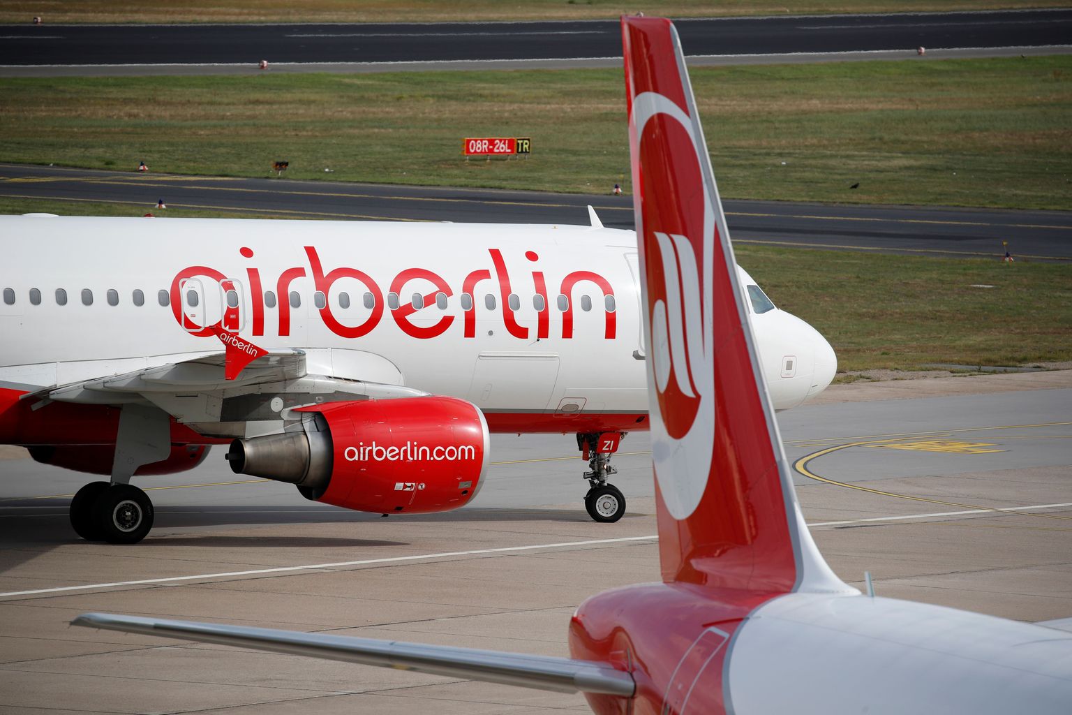Saksamaa lennufirma Air Berlin lennukid.