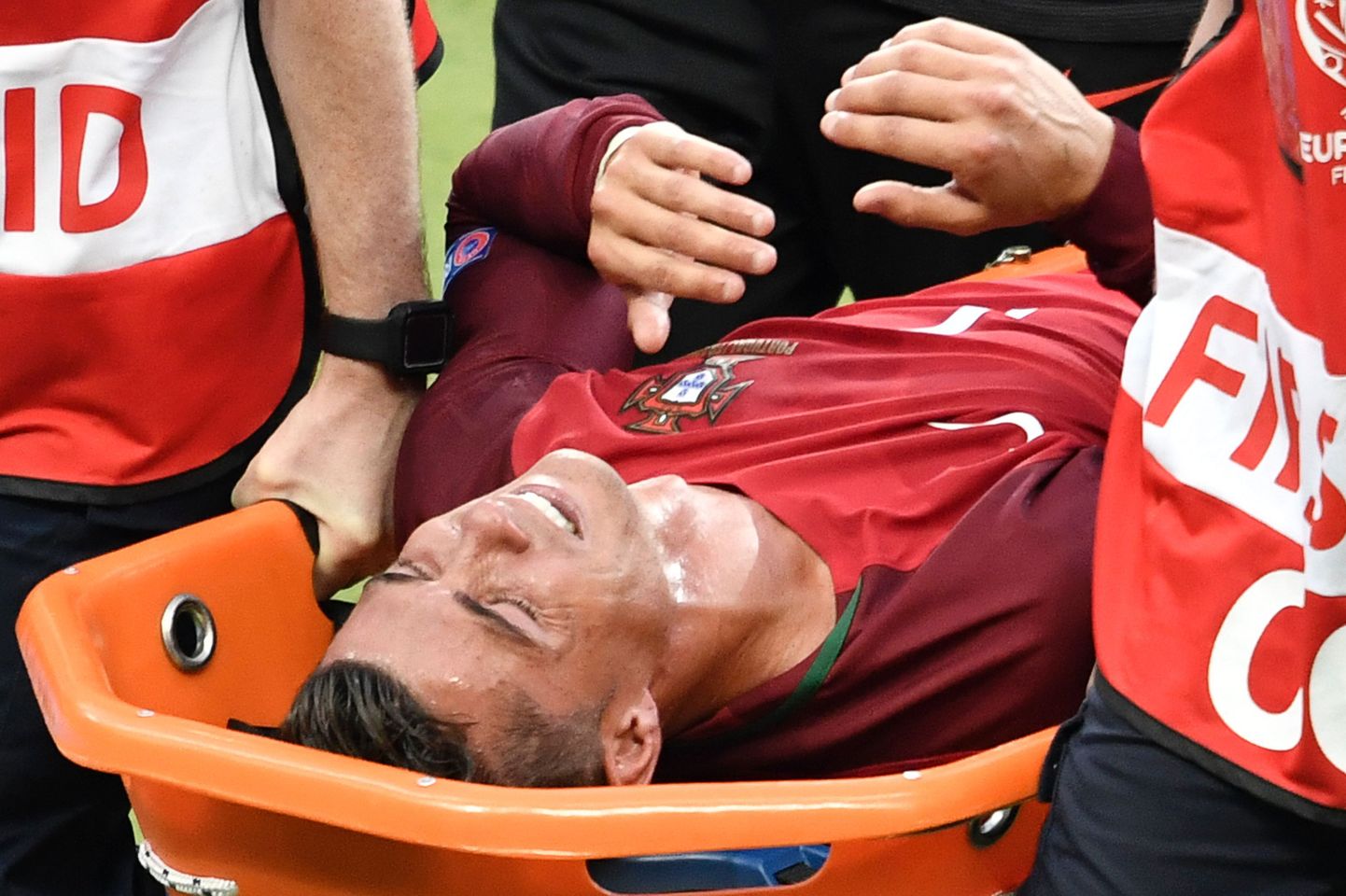Vigastatud Cristiano Ronaldo