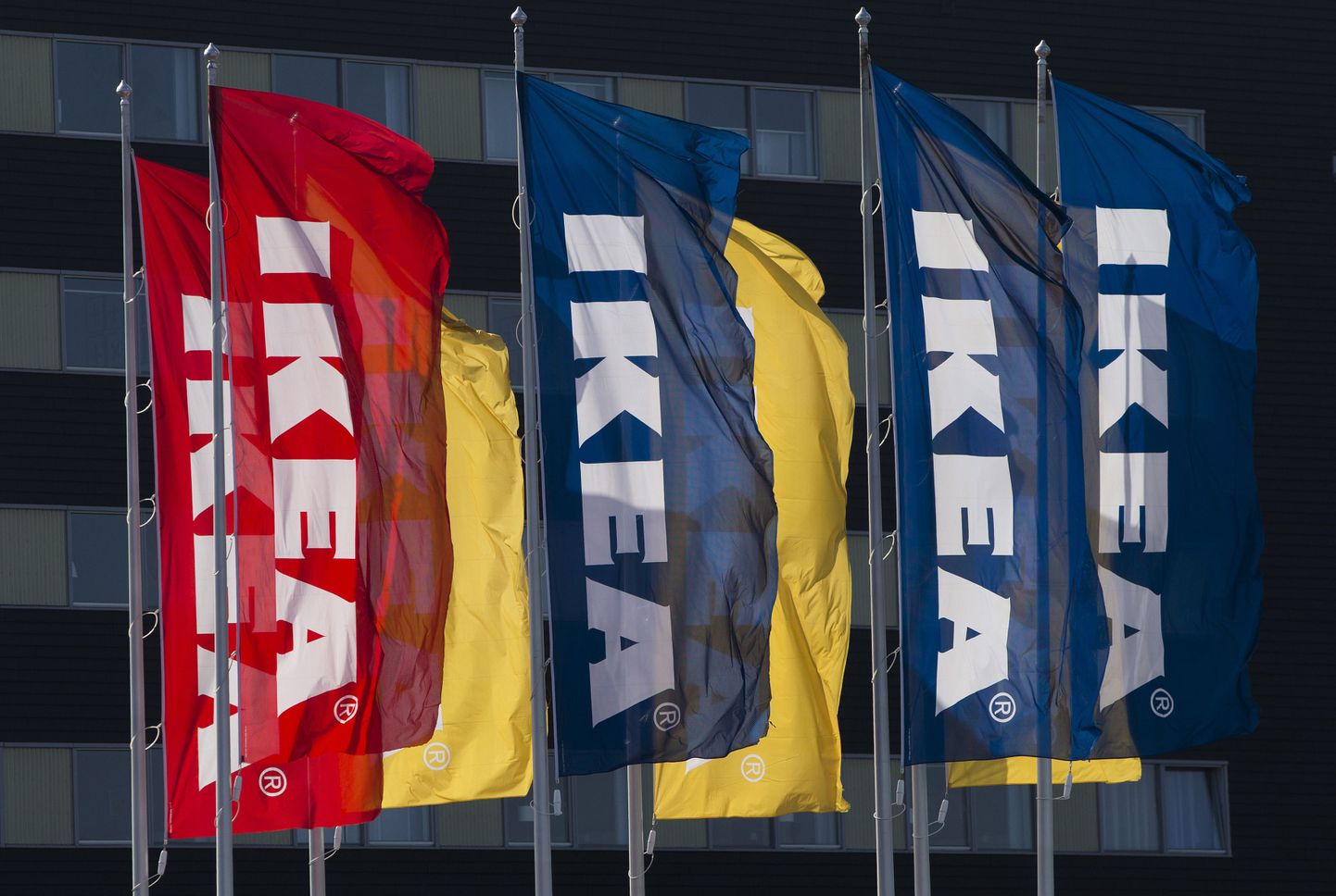 IKEA lipud Delftis, Hollandis.