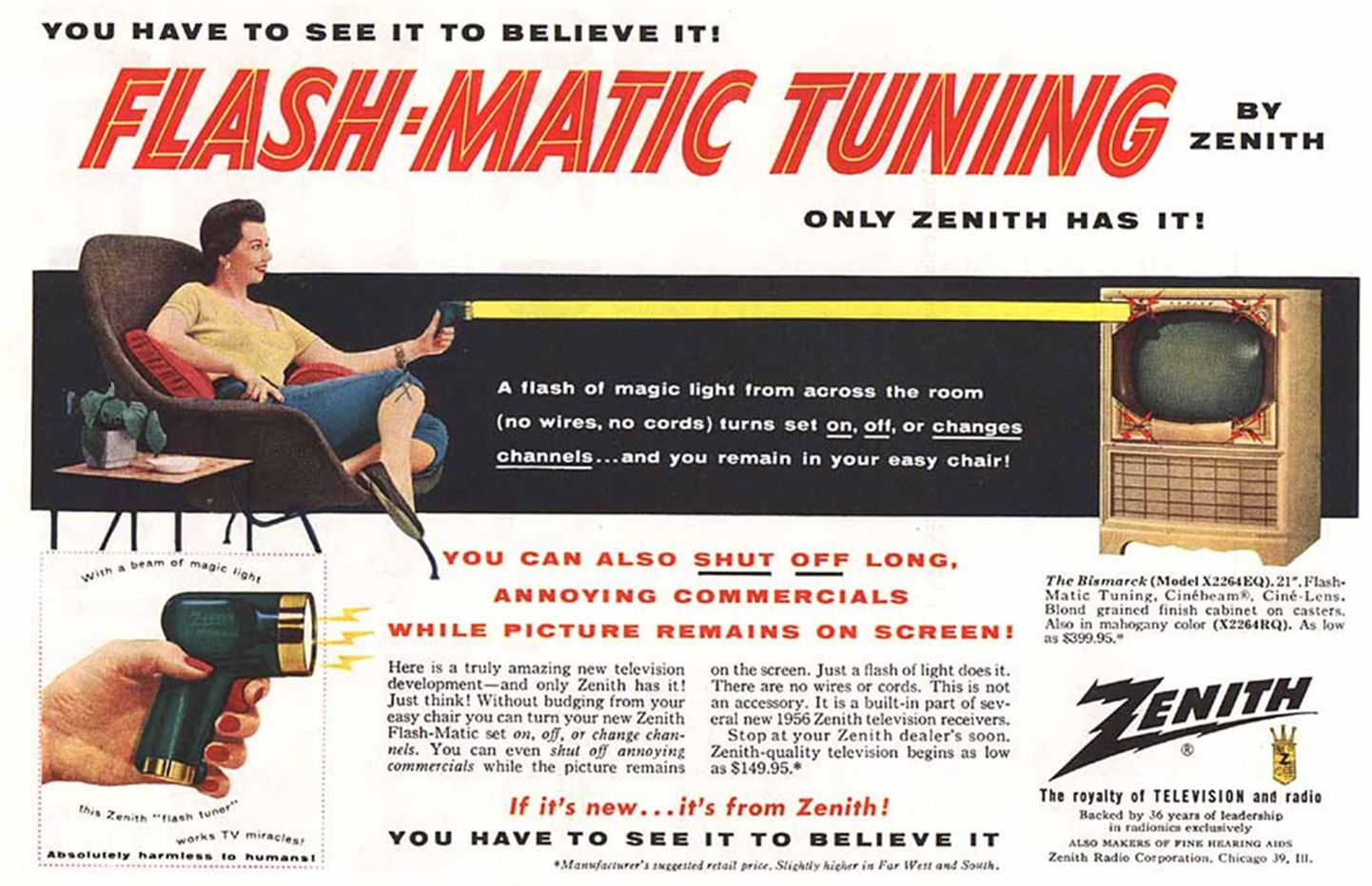 Flash-Matic'u reklaamillustratsioon.