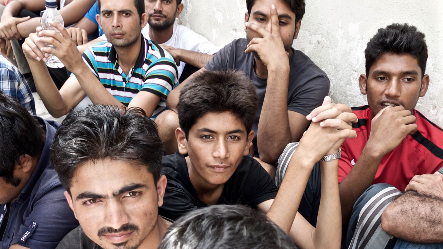 Pakistani päritolu migrandid septembris Kreekas Kosis.